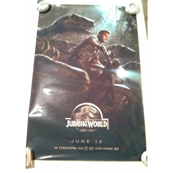 Jurassic World 2014 Theater Real 3D IMAX Poster 35" by 23.5"